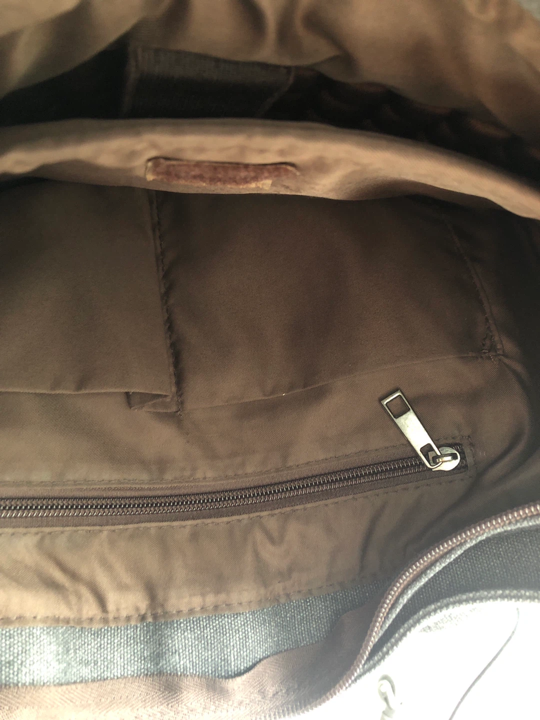 VASCHY Grey Canvas Messenger Bag 🥕 - photo 5