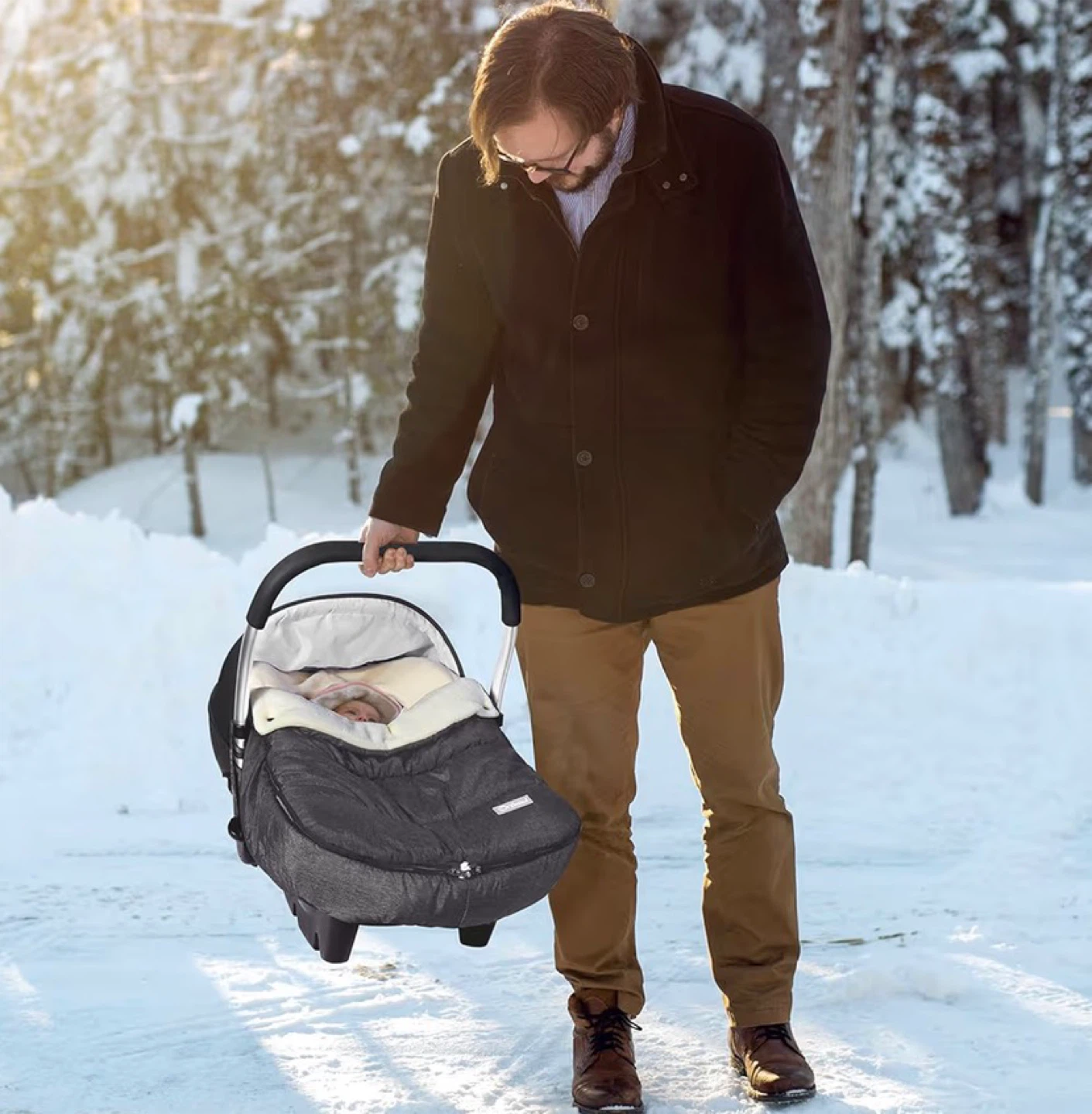 New Oobest Baby Stroller Footmuff - Dark Grey - photo 2