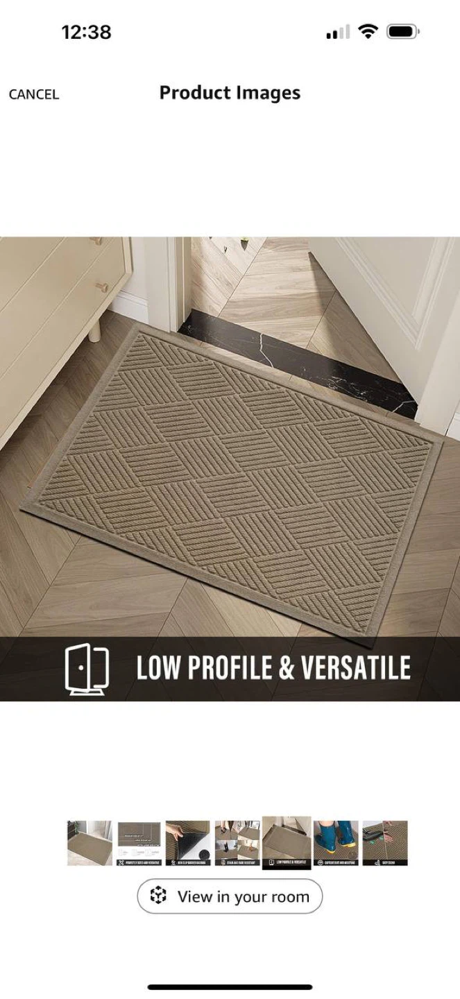 HIYARD Front Door Mat 36”x24” – Beige – NEW - photo 5