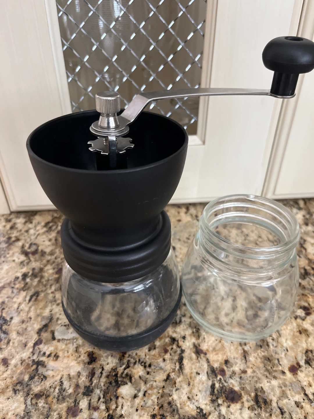 Manual Coffee Grinder with 2 Glass Jars