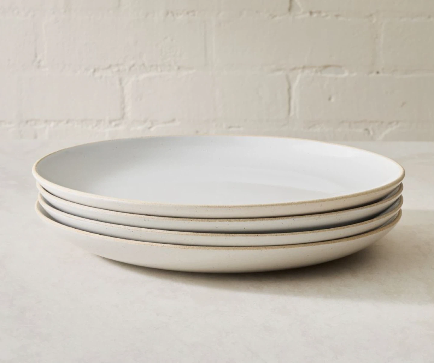 West Elm White Dinnerware Set (21 pieces)