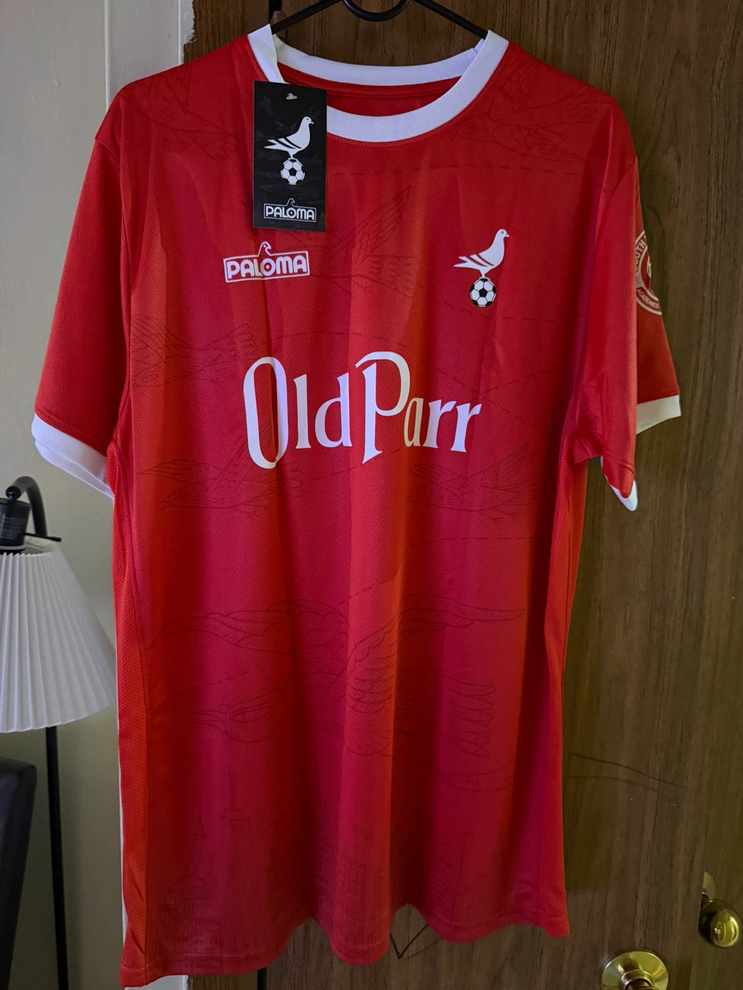 Paloma Old Parr Soccer Jersey NYC FOOTY 18 Red - photo 3