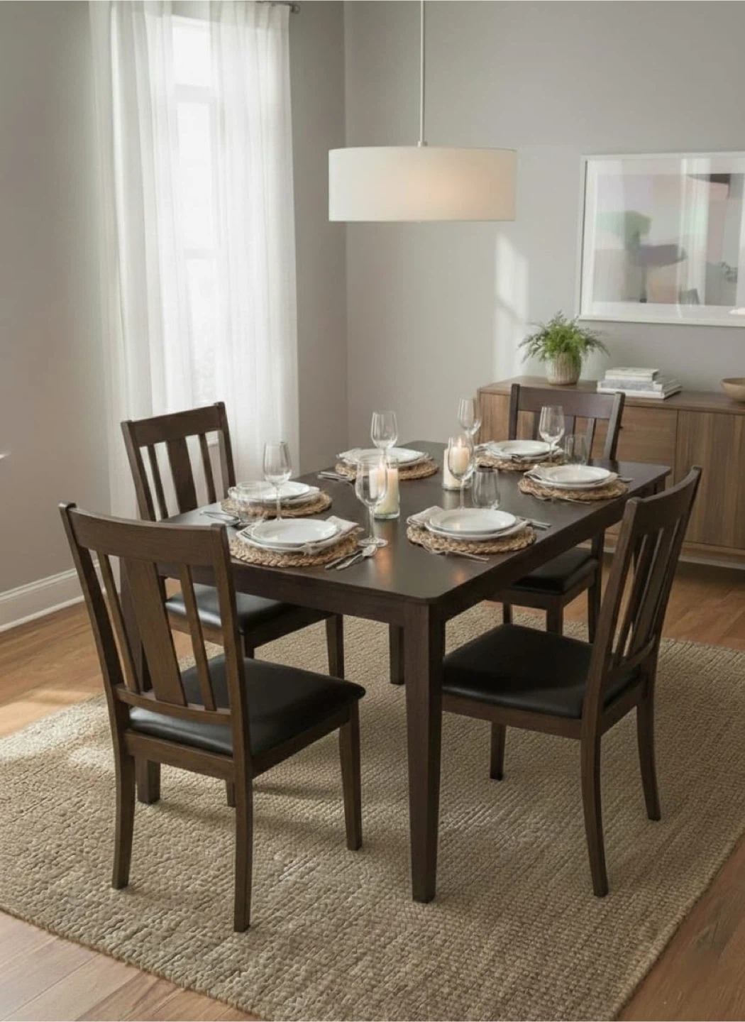 Dining Table with 4 Chairs