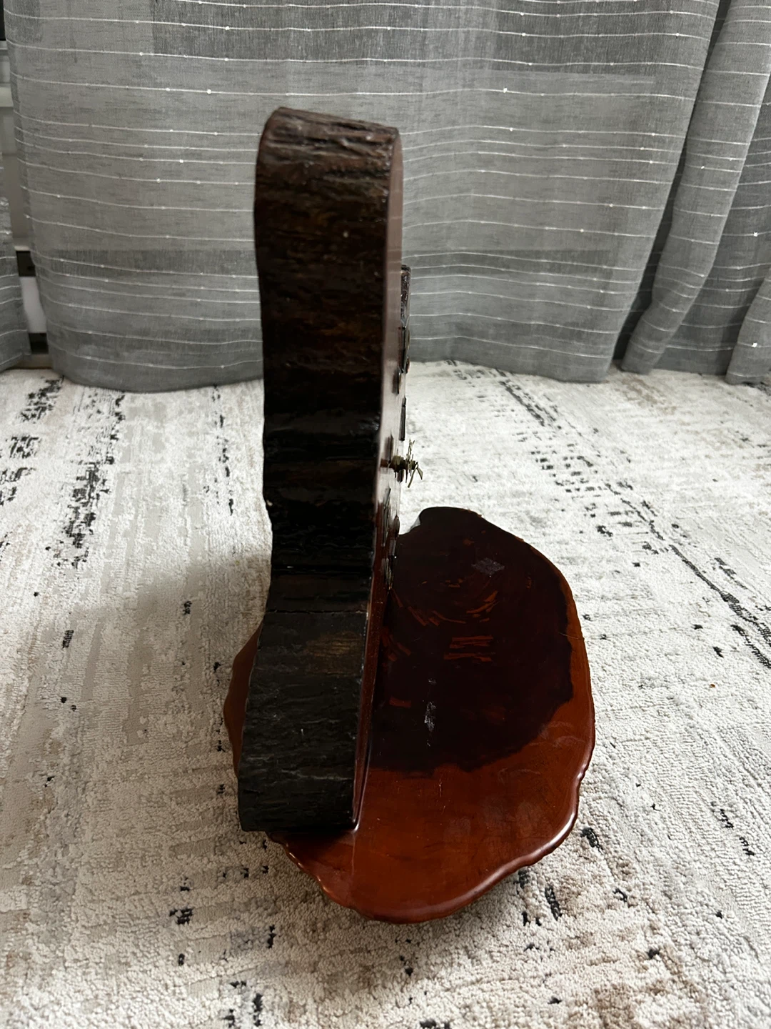 Rustic Live Edge Wood Desk Clock - photo 5