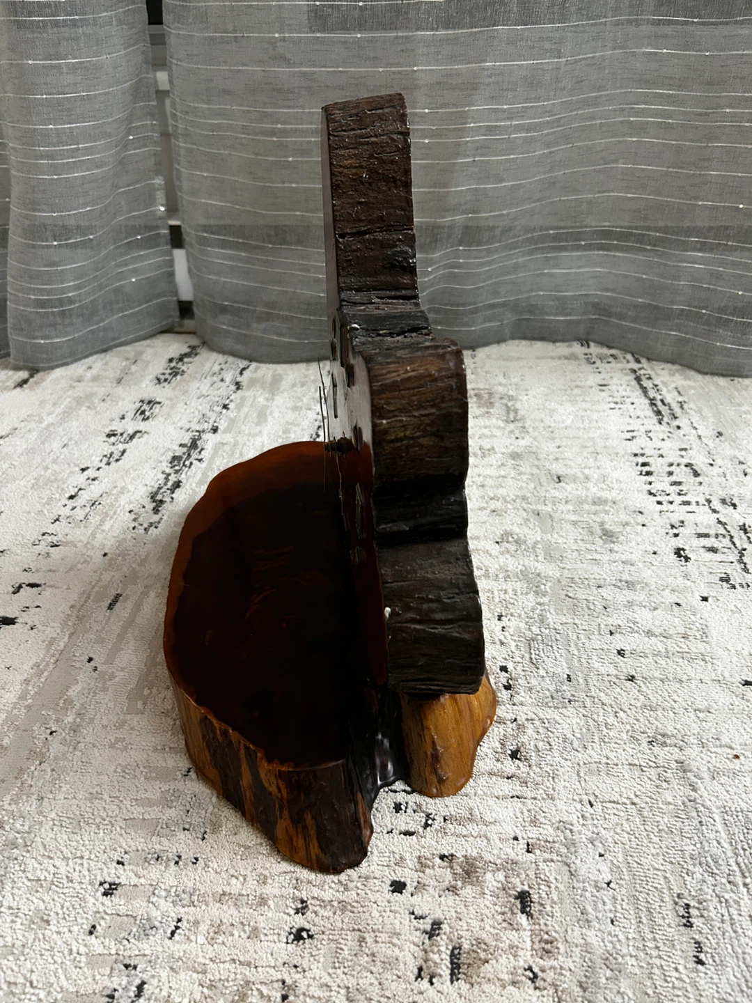 Rustic Live Edge Wood Desk Clock - photo 4