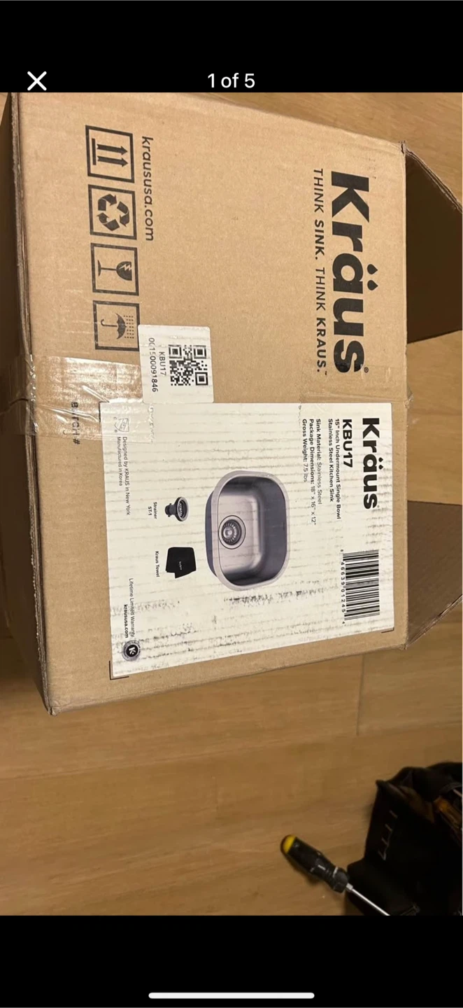 Kraus KBU17 Stainless Steel Kitchen Sink
