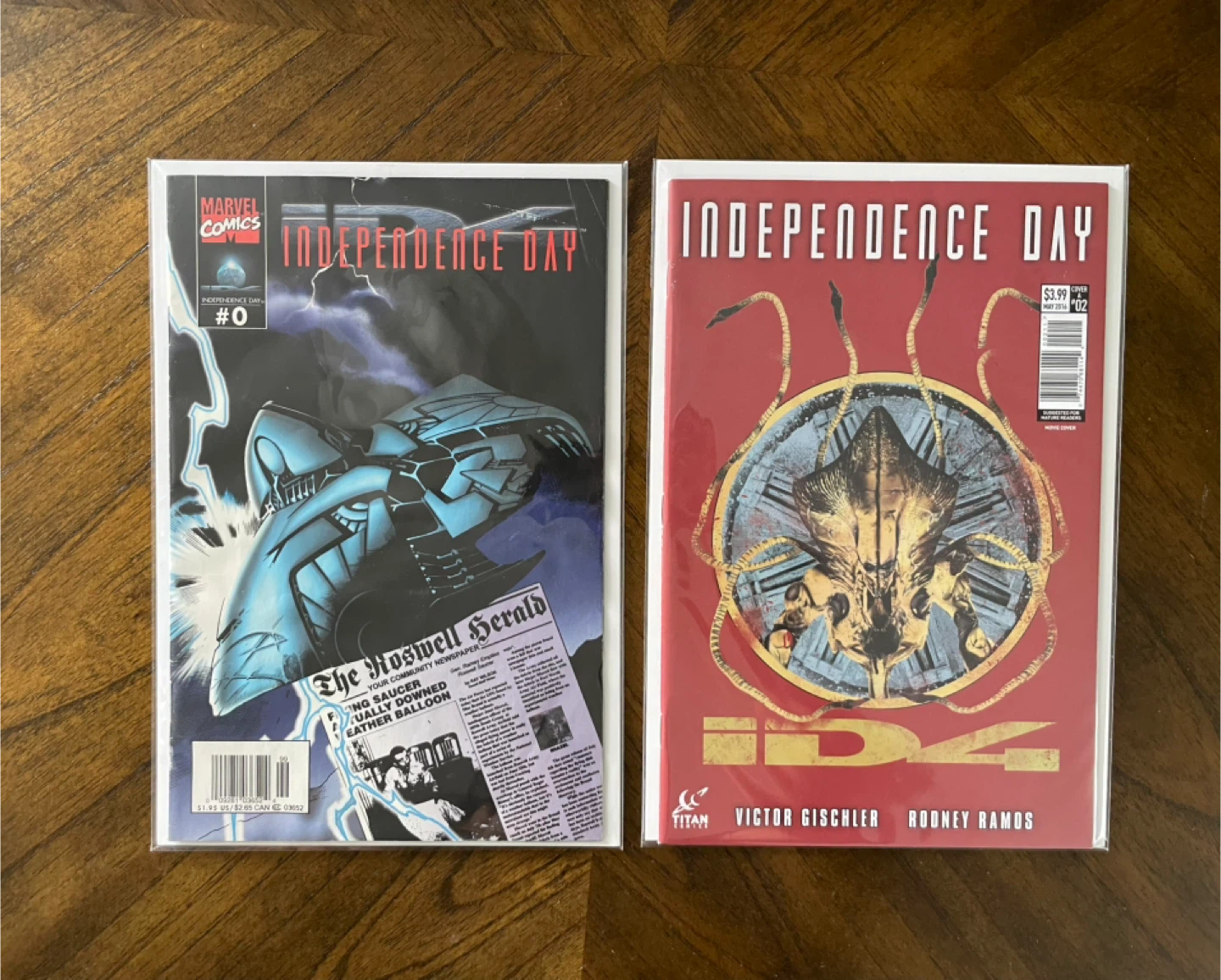 Independence Day Comic Books #0 and #4