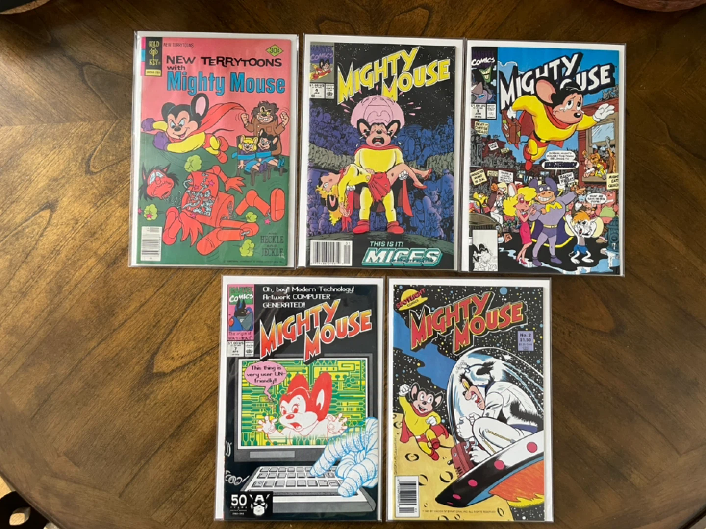Mighty Mouse Comics Lot (Issues 2, 3, 4, 5, and