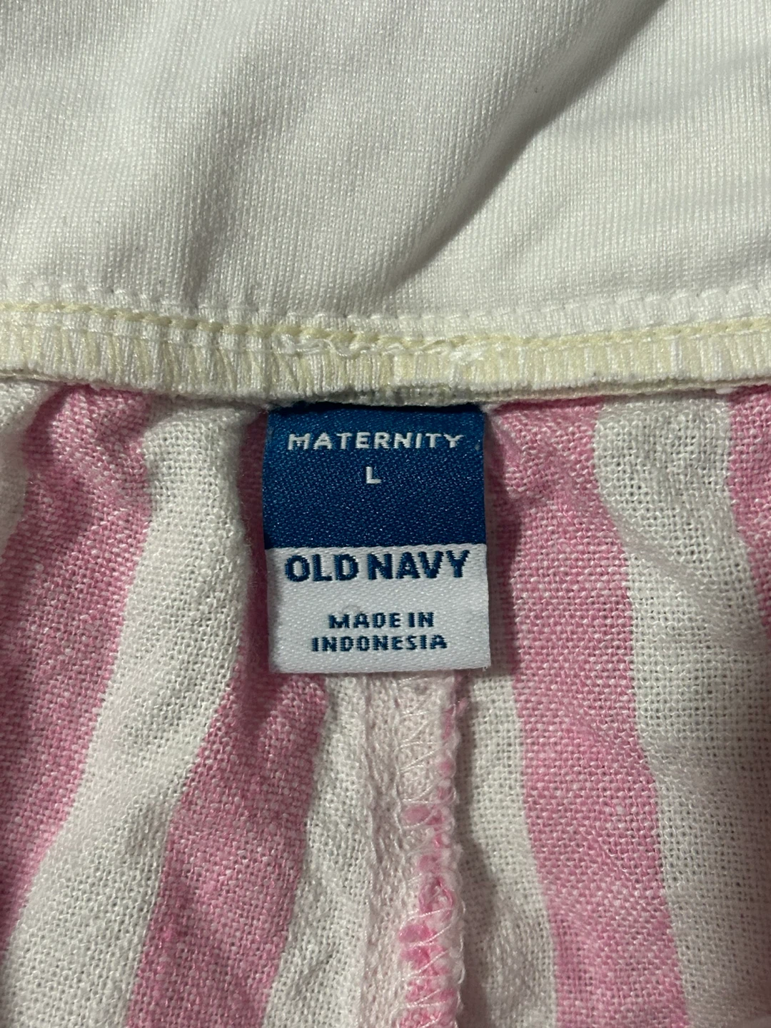Old Navy Maternity Shorts Pink Stripe Size L - photo 2