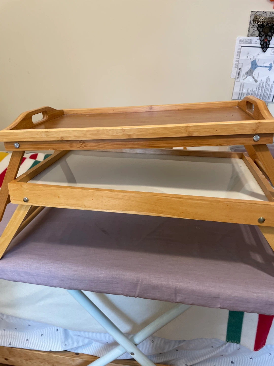 Wooden Breakfast Tray with Legs