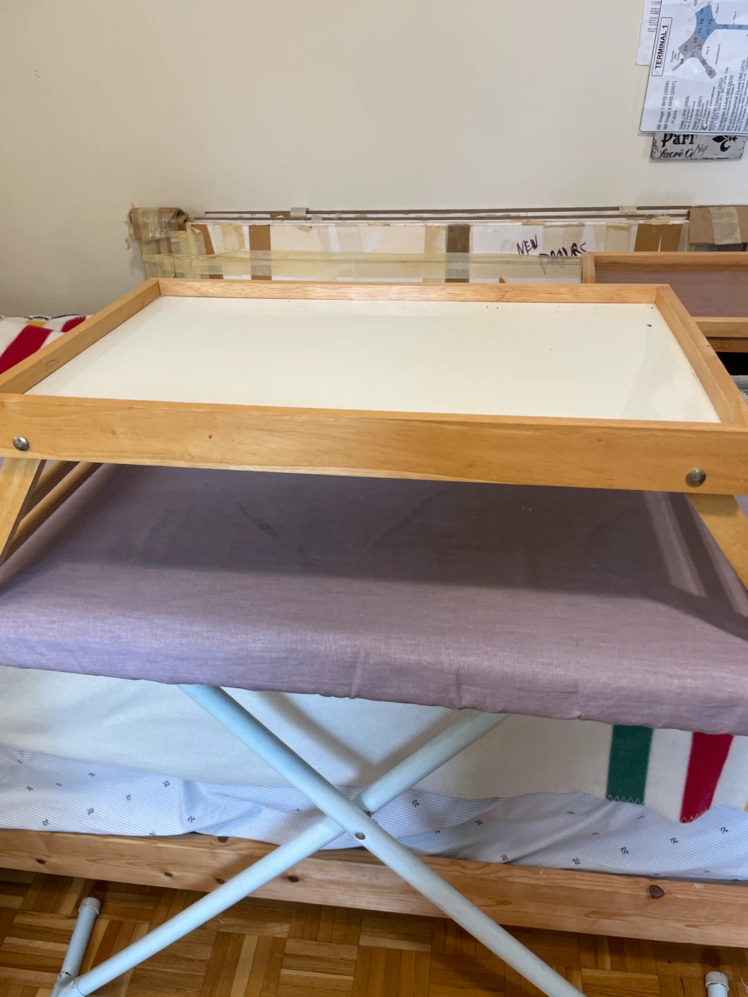 Wooden Breakfast Tray with Legs - photo 2