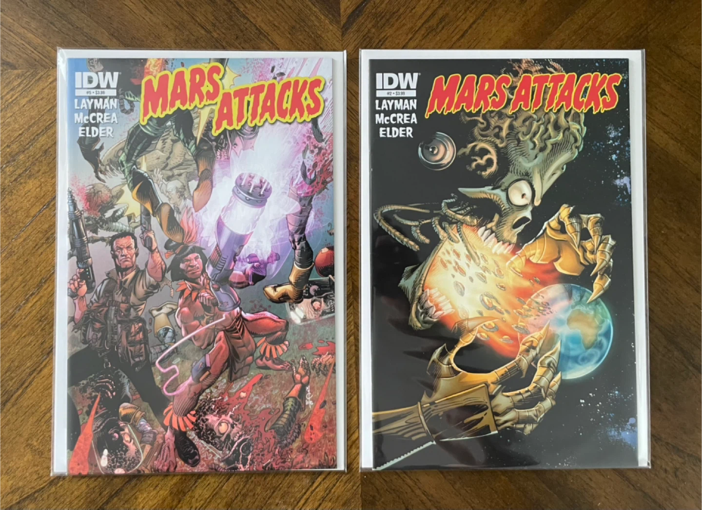 Mars Attacks Comics Lot IDW Layman McCrea Elder