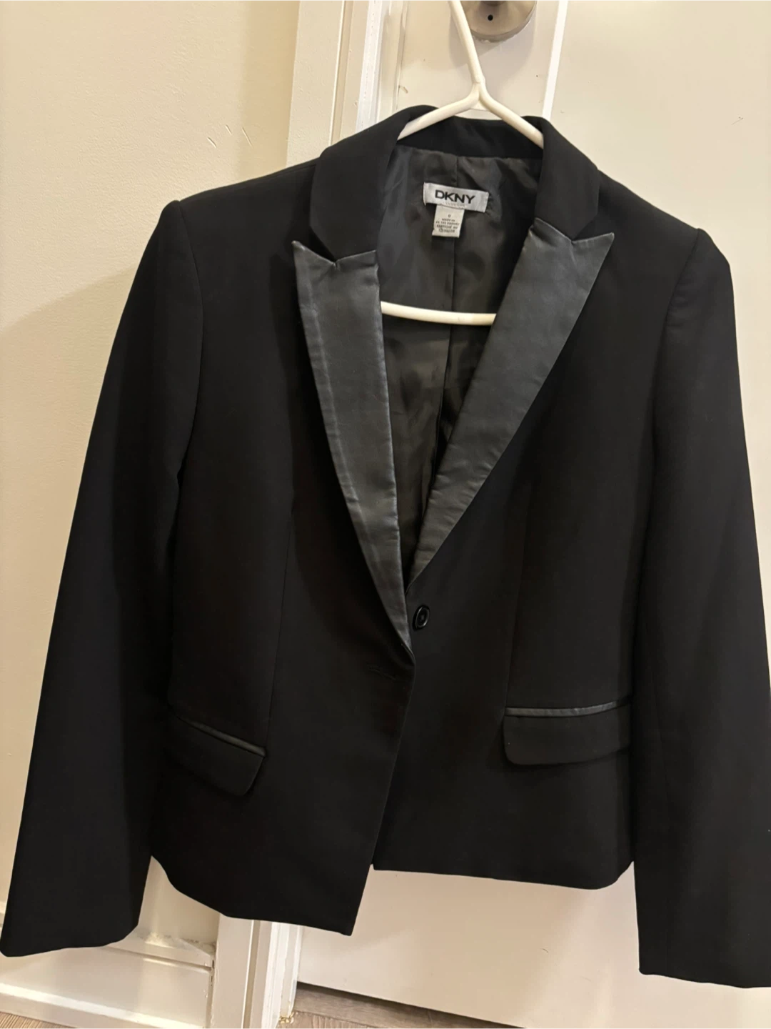 DKNY Black Blazer with Satin Lapels - photo 2