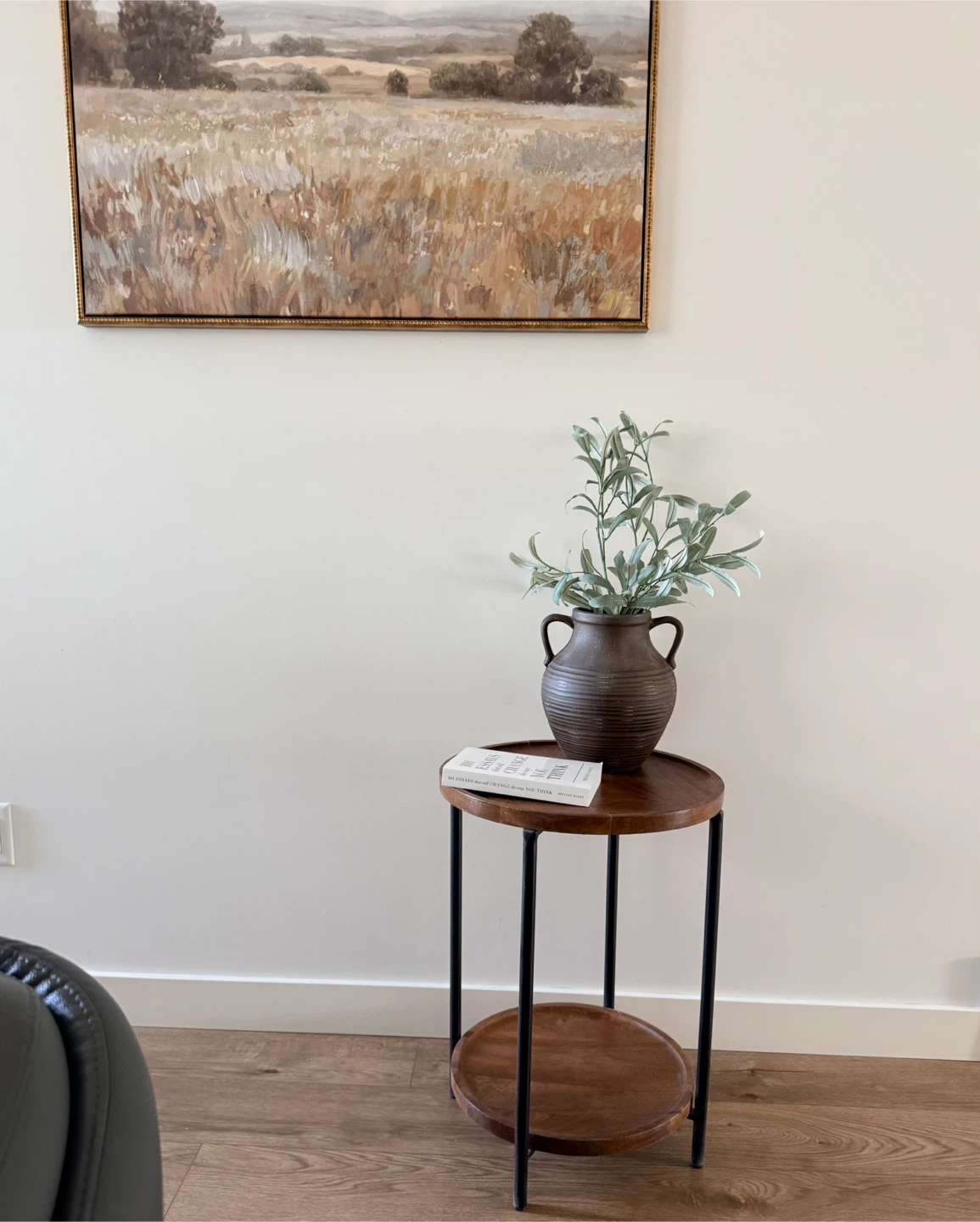 Round Wood Side Table