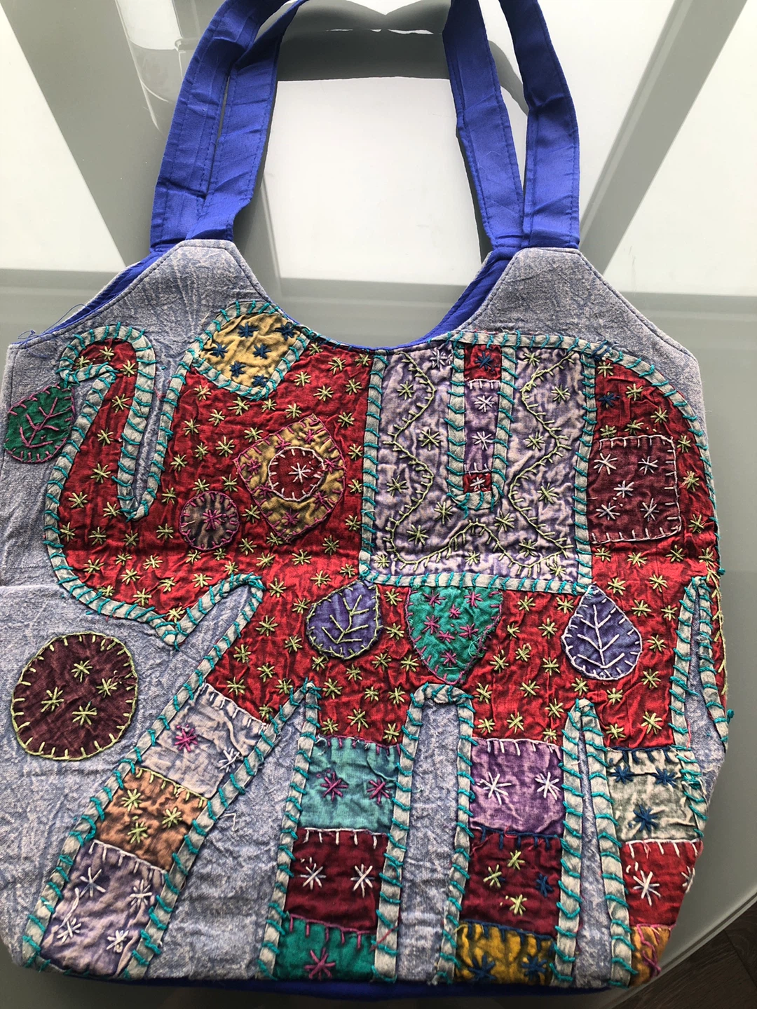Embroidered Elephant Tote Bag 🥕 - photo 2