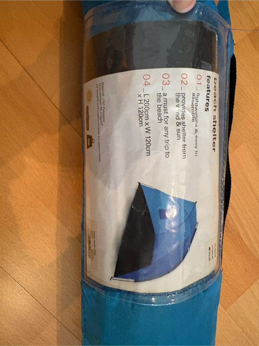 Mountain Warehouse Blue UV Protection Summer Beach Shelter - photo 3
