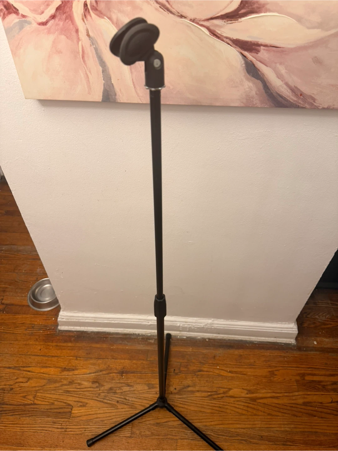 Black Tripod Microphone Stand