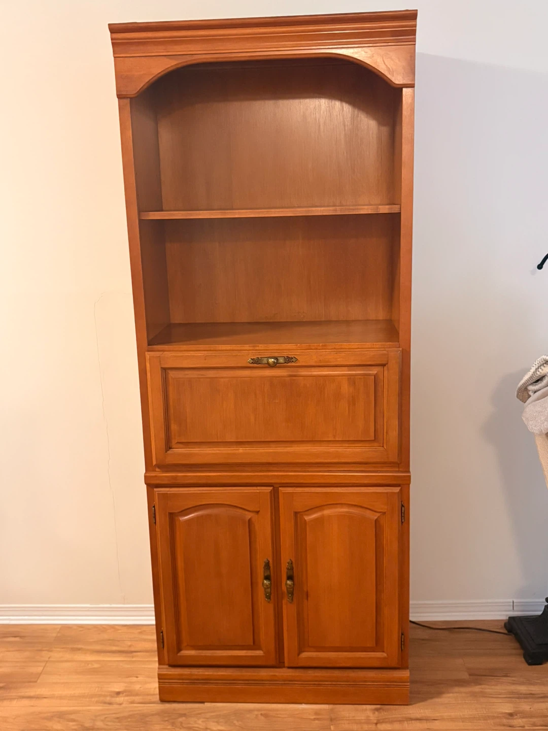 Three Wooden Bookcase with Cabinet