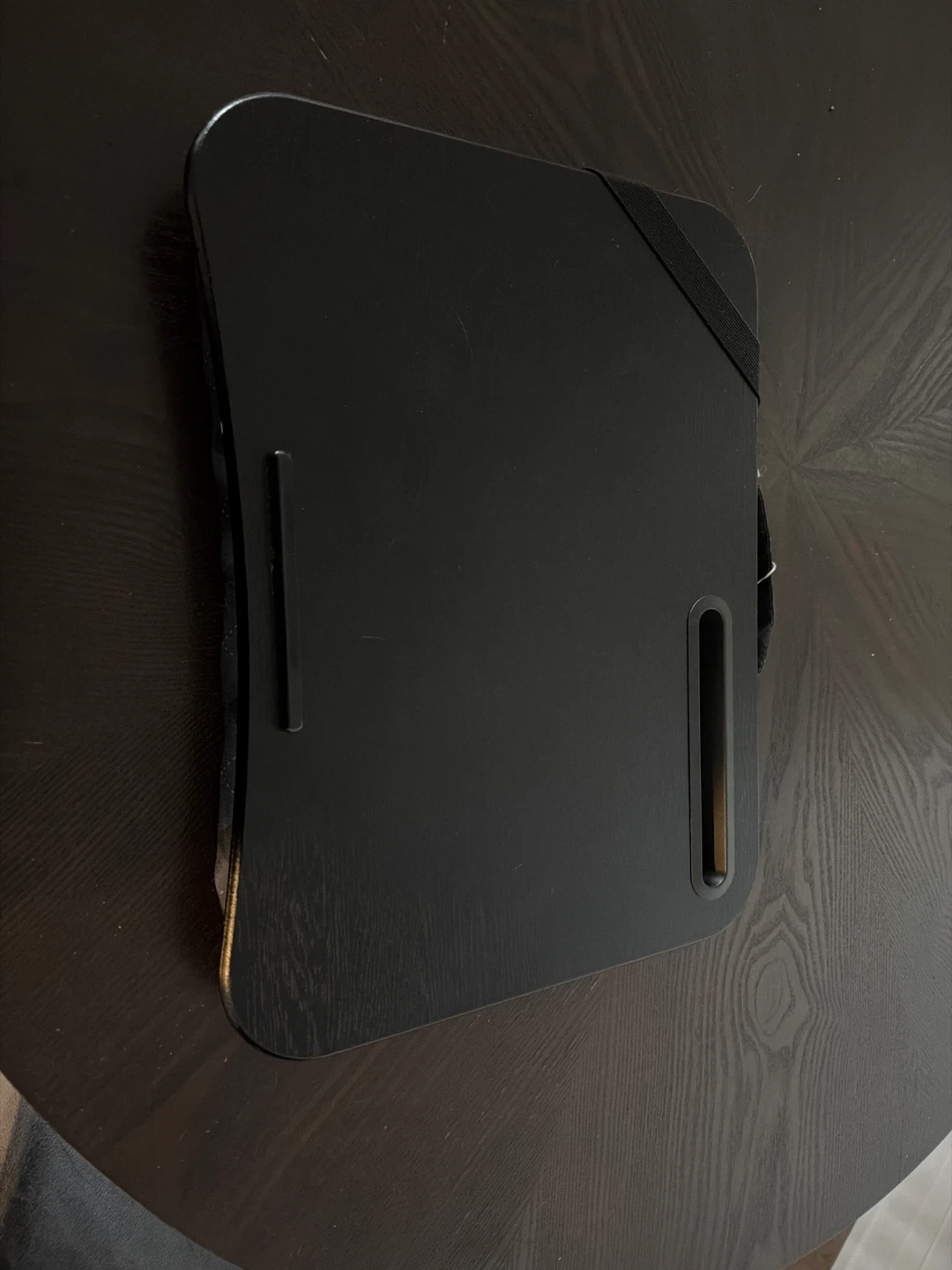 Black Lap Desk with Elastic Strap