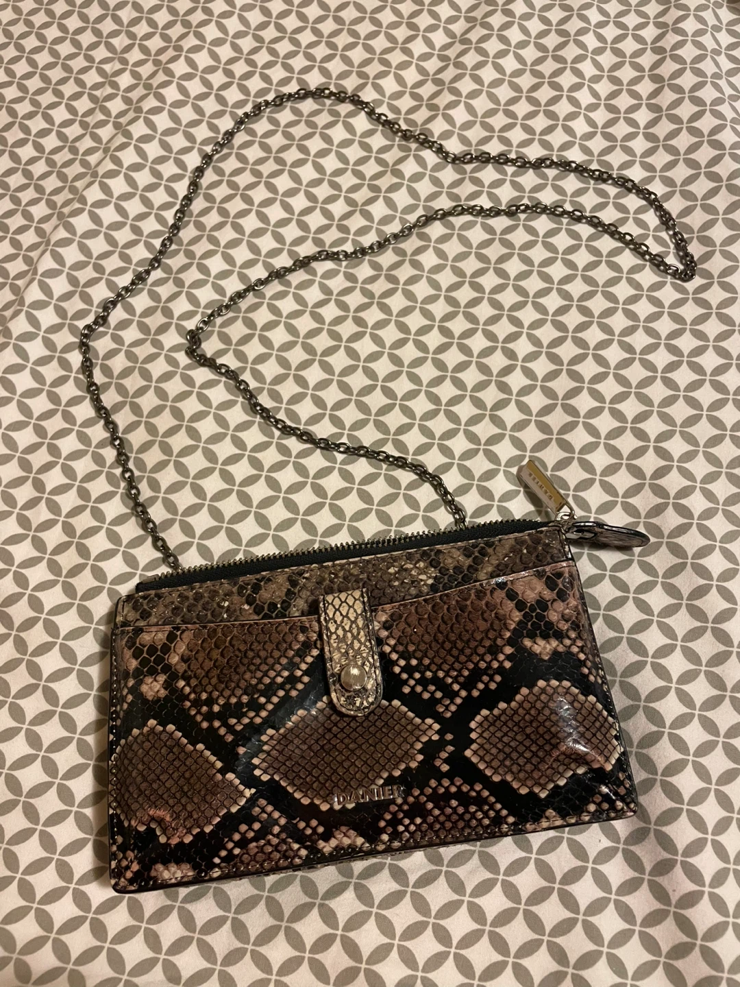 Danier Snakeskin Wallet/Clutch with Chain Strap - photo 2
