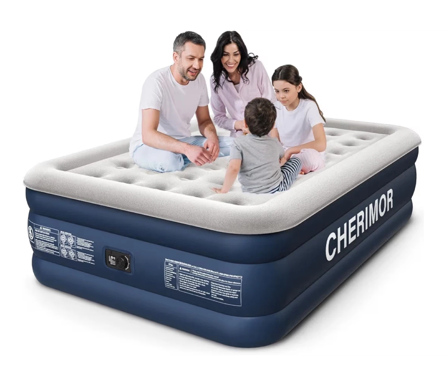 Queen Size Inflatable Mattress with Built-in Pump