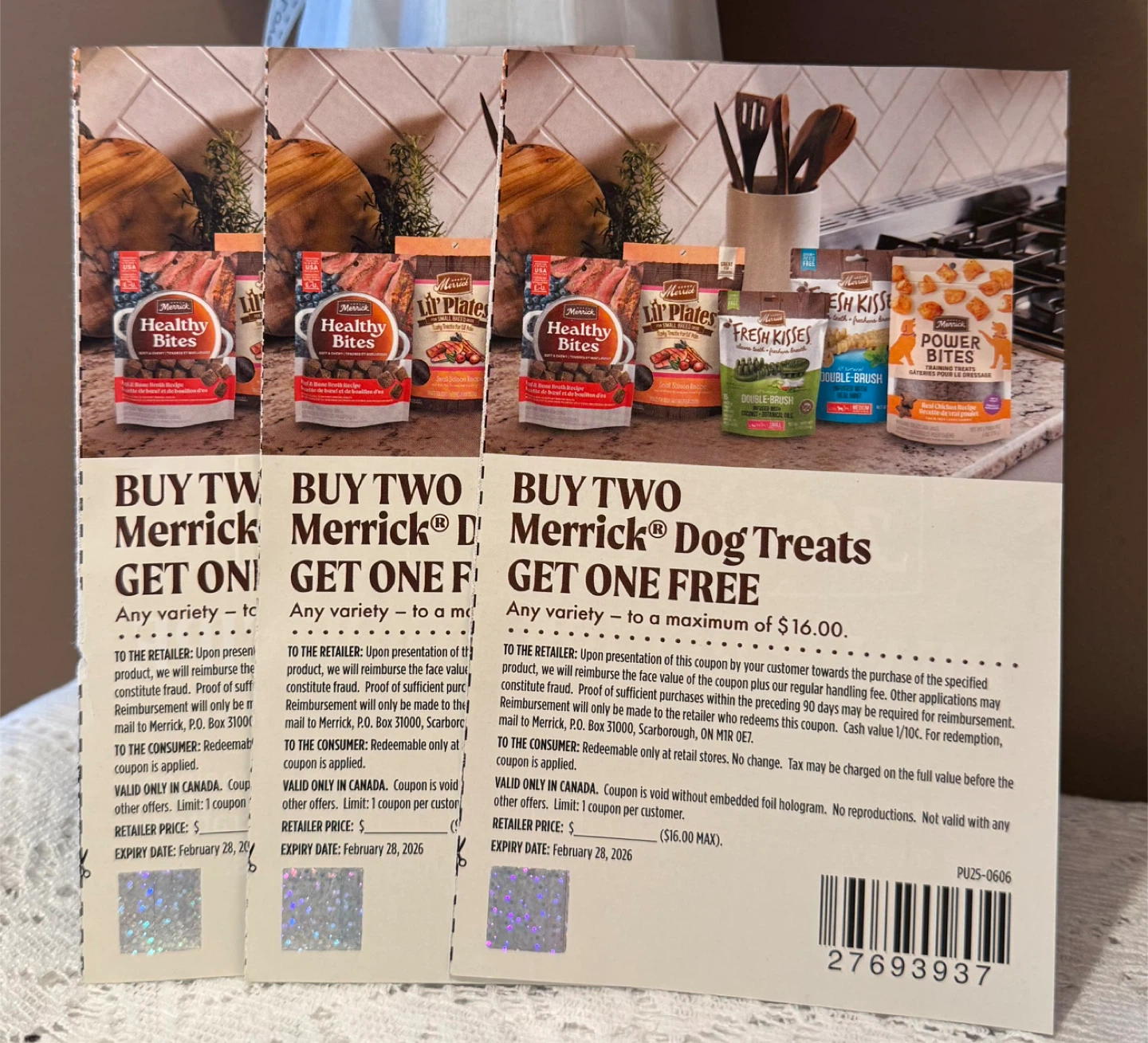 🥕 FREE: Merrick Dog Treat Bundle + $48 in Coupons!! - photo 4
