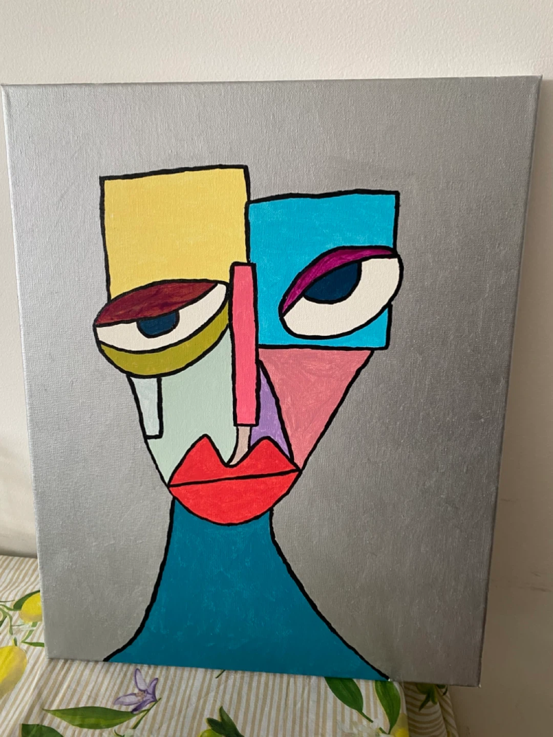 Abstract Face Canvas Art