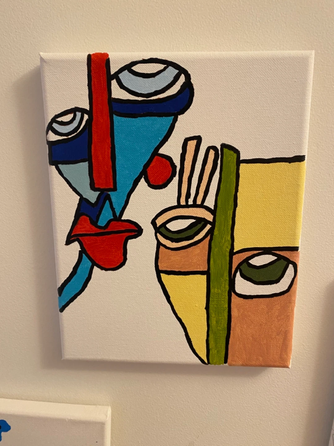 Abstract Face Canvas Art