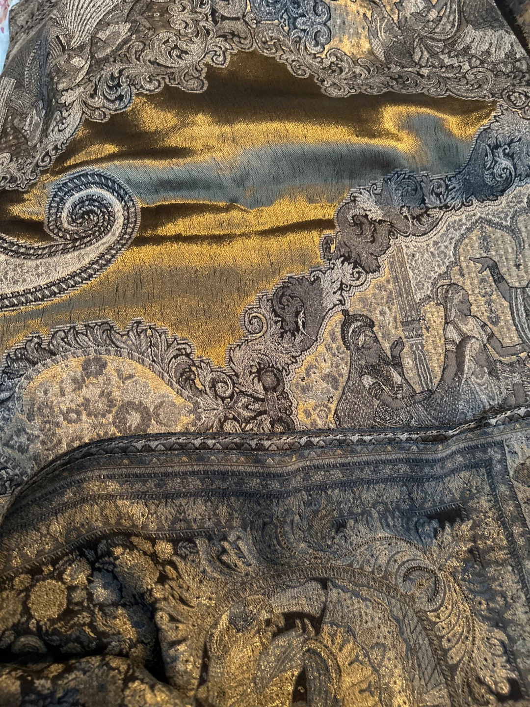 100% Pure Pashmina Jamawar Shawl - photo 3