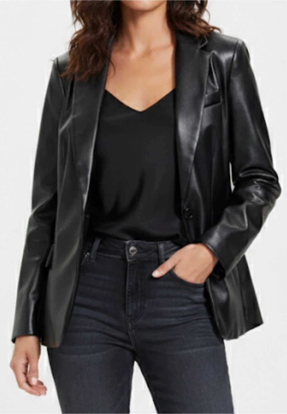 Black Leather Blazer - photo 2