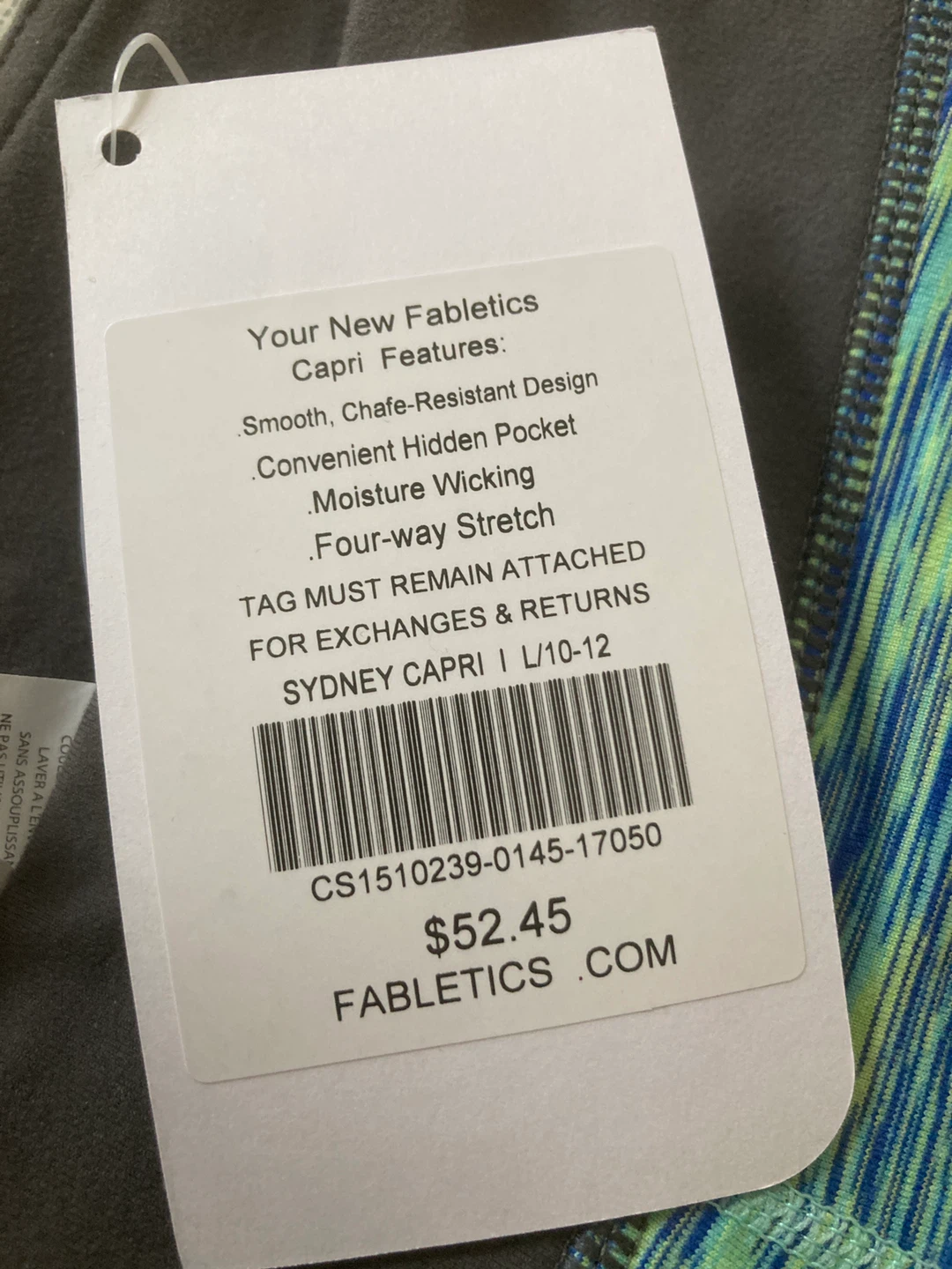 Fabletics Sydney Capri Leggings Size L - photo 2