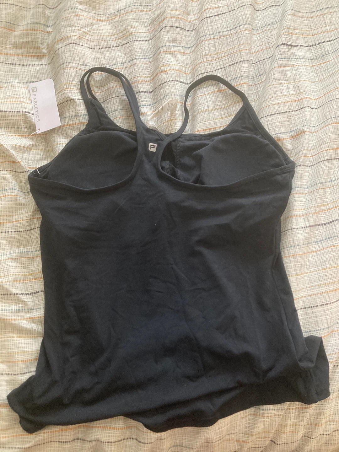 Fabletics Large Black Asymmetrical Tank Top Size LG - photo 2