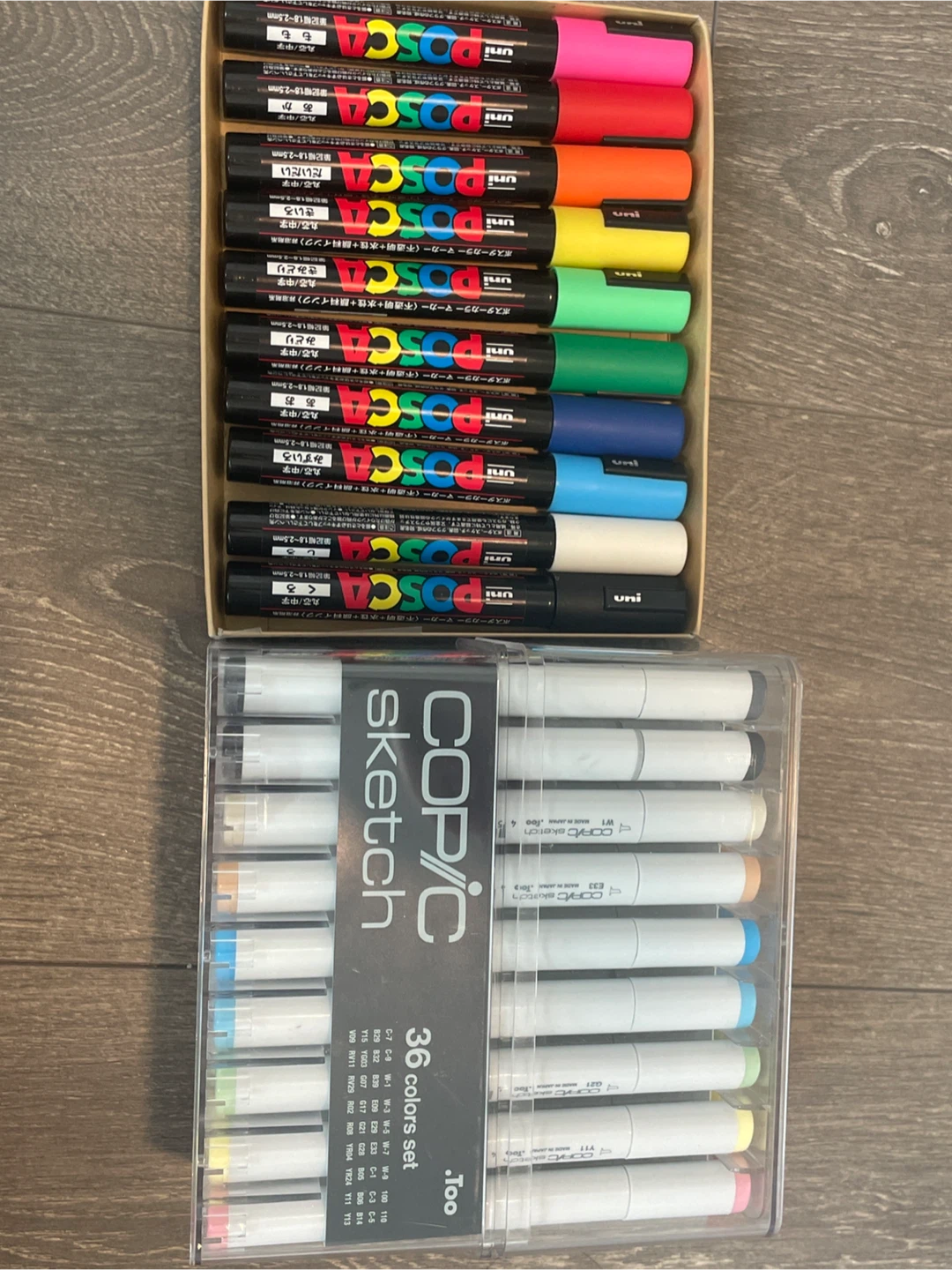 Copic Markers and Posca Markers - $120