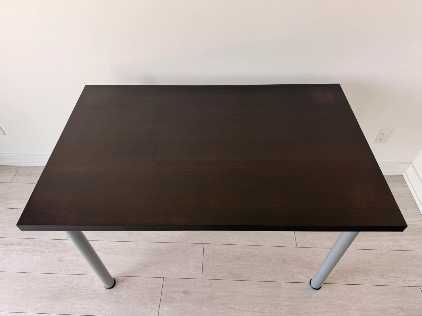 Dark brown ikea desk table - photo 3