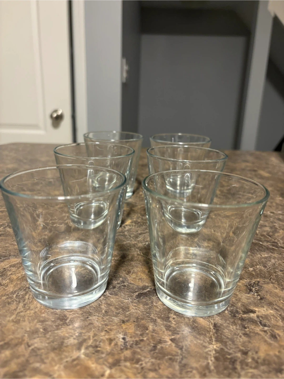 Set of 6 Clear Glass Votive Candle Holders - photo 2