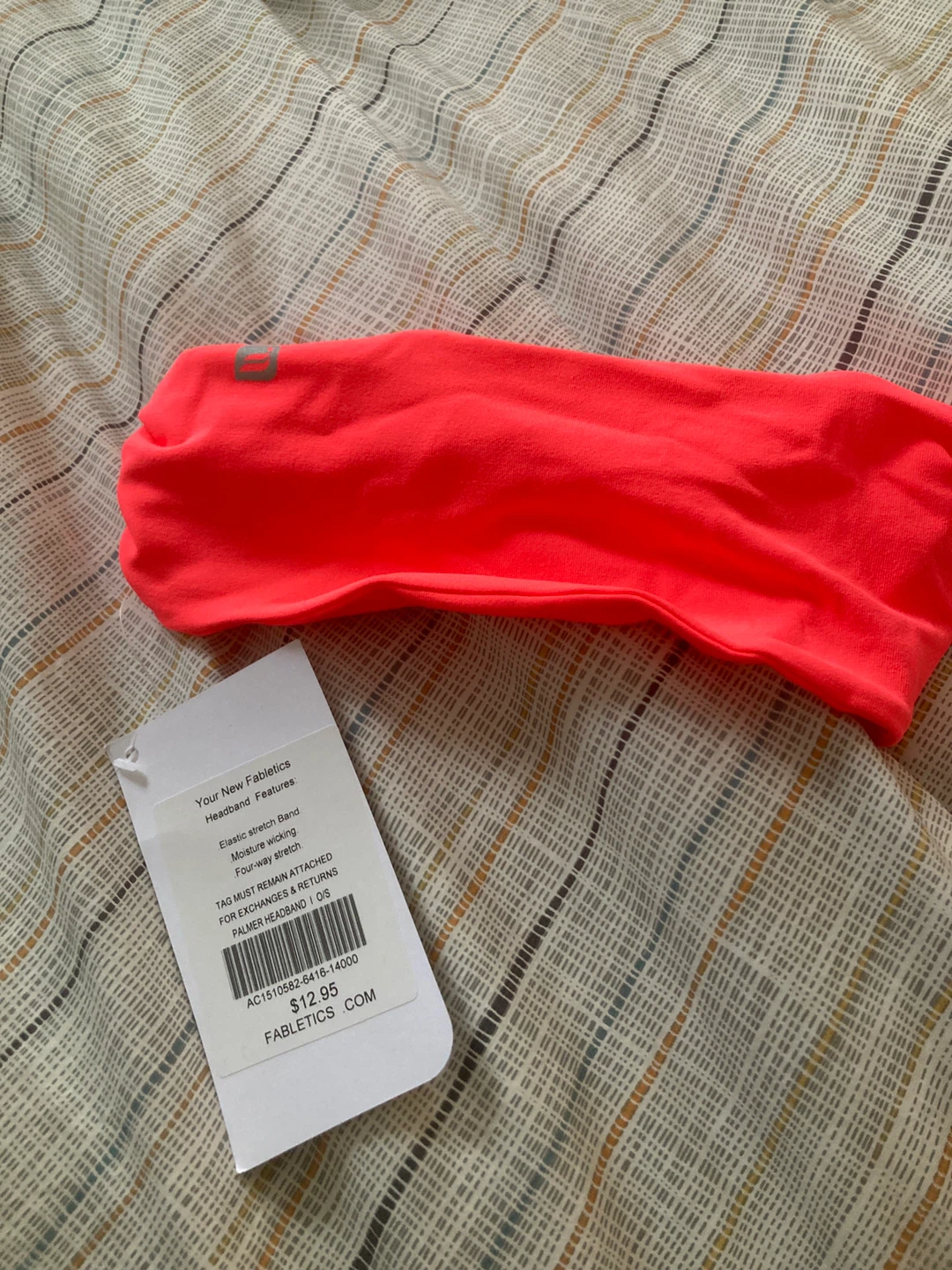 Fabletics Palmer Headband - Neon Coral