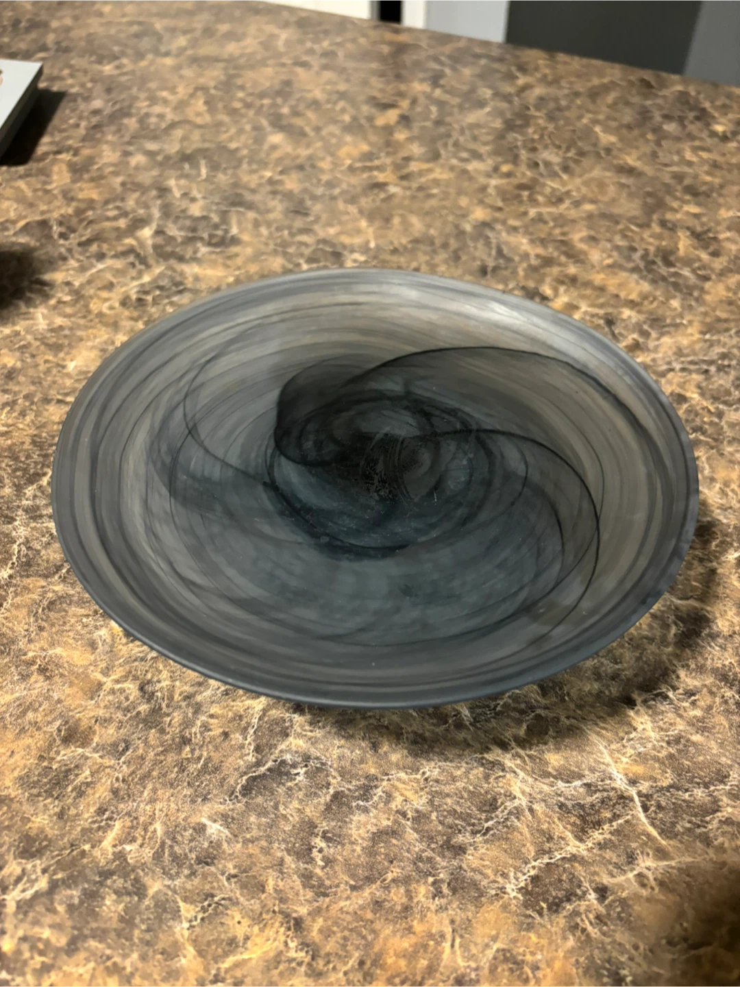 Swirl Glass Pedestal Server - photo 3