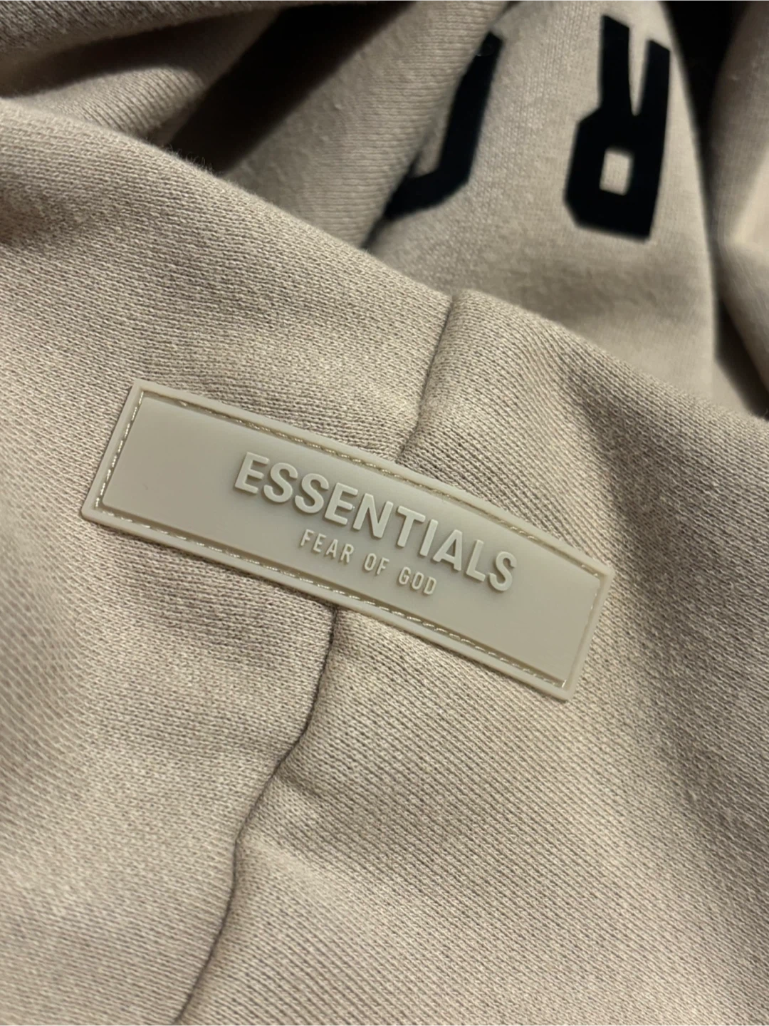 ESSENTIALS Fear of God Hoodie Beige Size M - photo 4