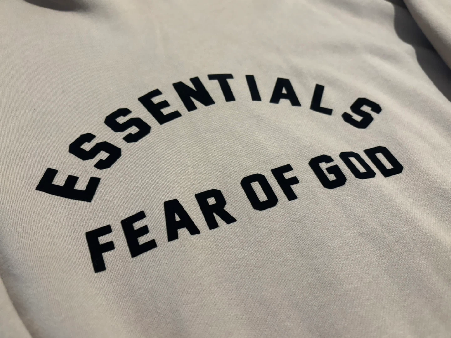 ESSENTIALS Fear of God Hoodie Beige Size M - photo 2