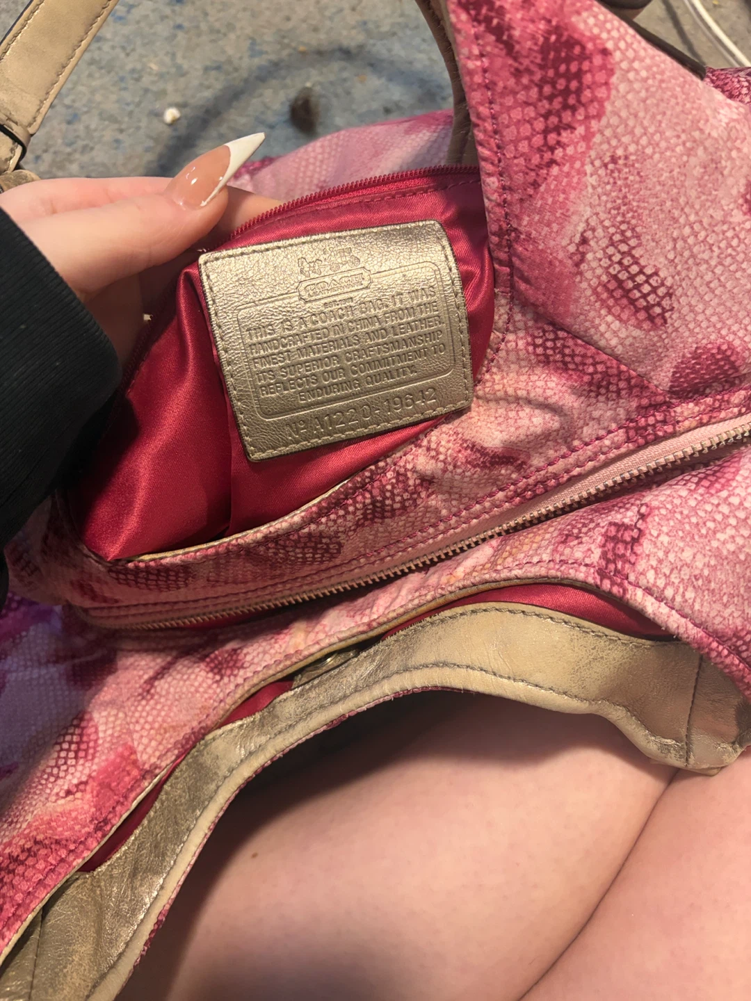 Coach Pink Floral Print Hobo Bag - photo 3