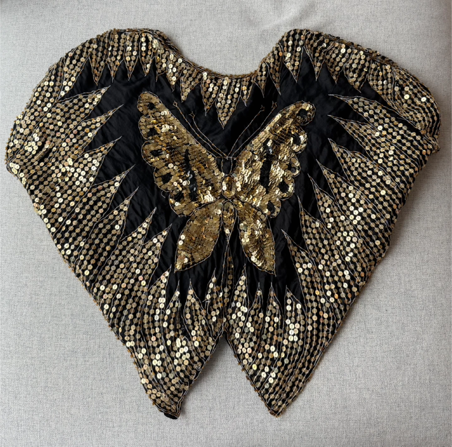 vintage silk butterfly top - photo 2