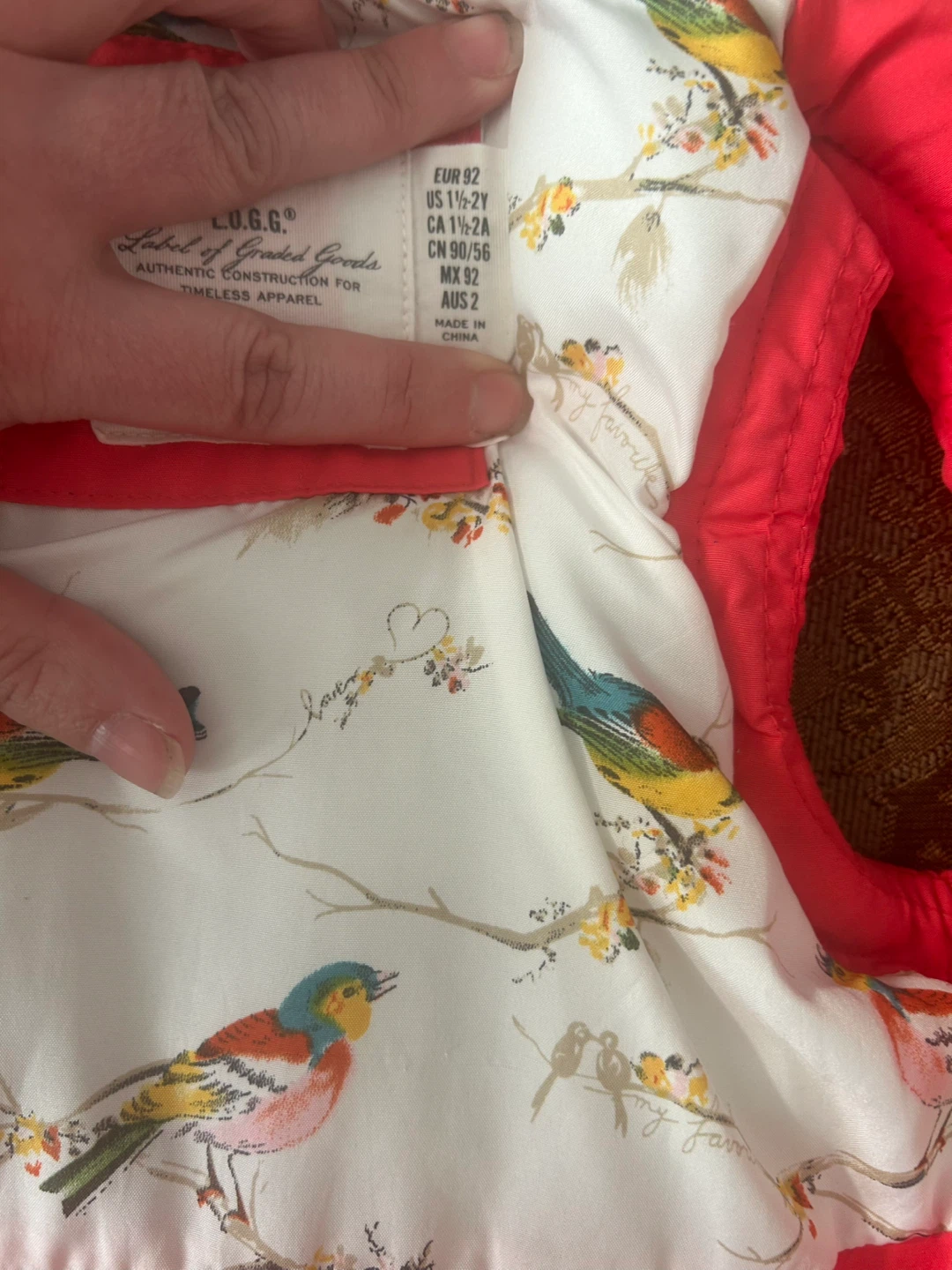 H&M Kids Puffer Vest - Red - Size 1Y-2Y - photo 3