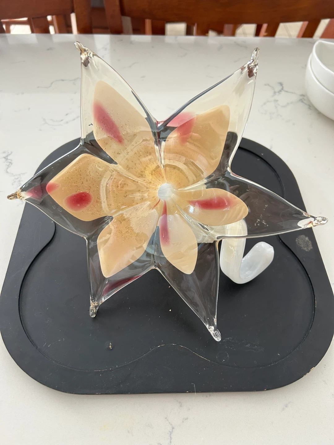 Glass Flower Sculpture