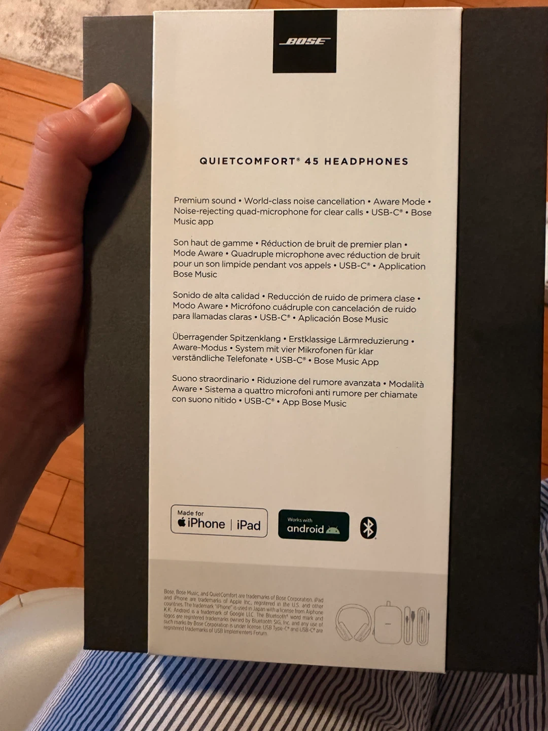 Brand New Bose QuietComfort 45 Noise Cancelling Headphones - photo 4