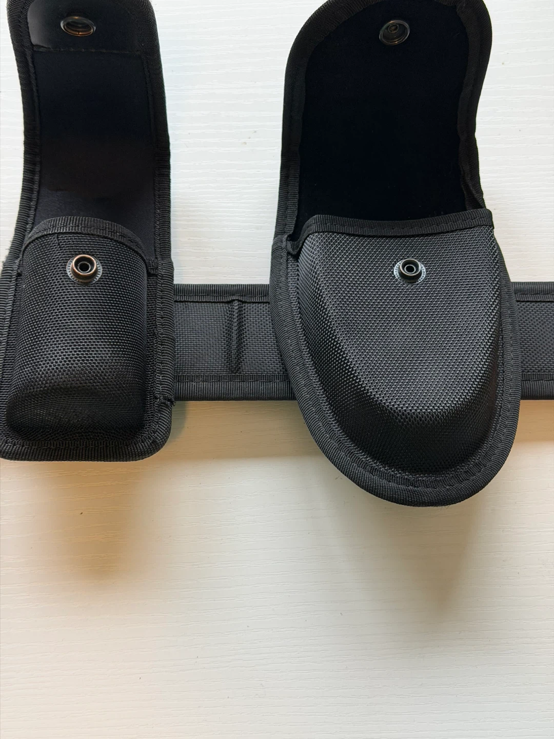 Black Utility Belt with Holsters and Handcuffs - photo 3