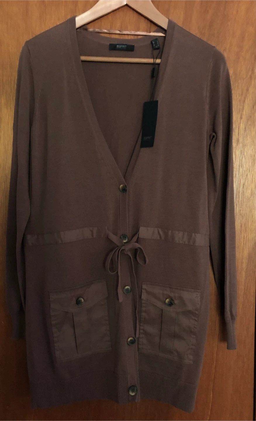 🥕A New Esprit Brown Cardigan with Pockets - photo 2