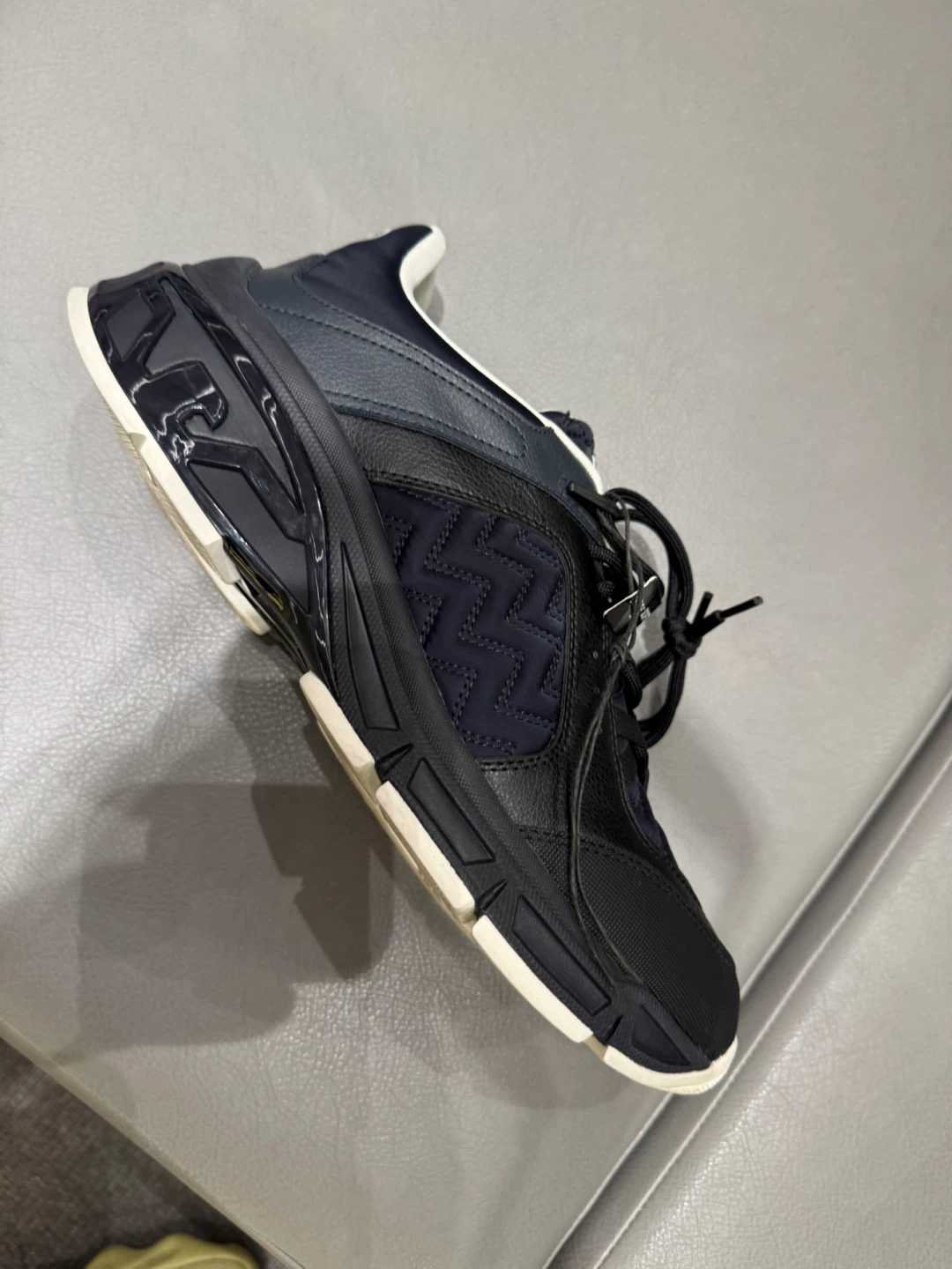 Black & Navy Men's Fashion Sneakers