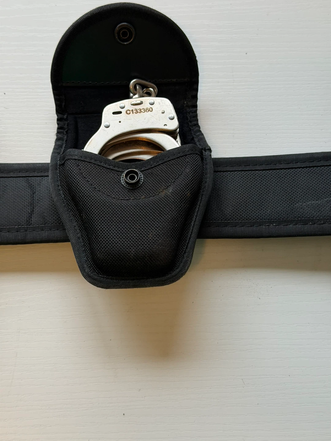 Duty Belt with Handcuff Pouch and Baton Holder - photo 4