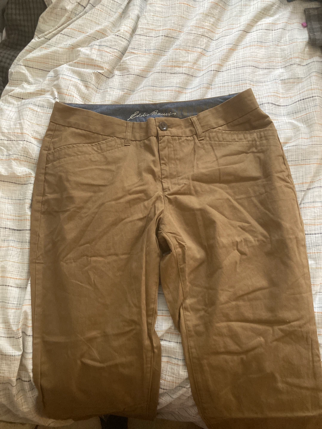 Eddie Bauer Women's Khaki Chinos Pants Size 14