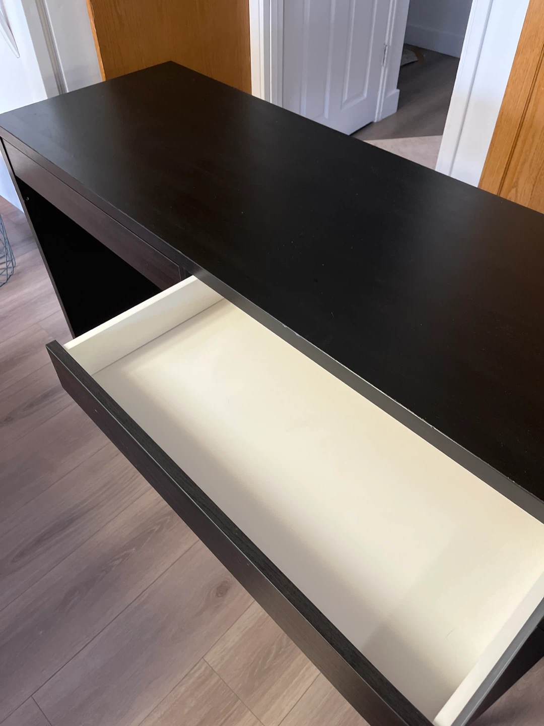 Black Desk with Drawer - photo 4